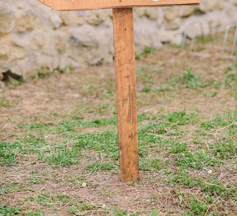 Wooden Wedding Sign