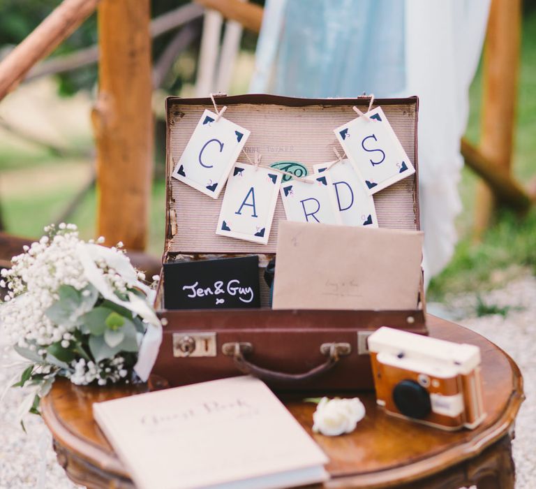 Vintage Card Box Wedding Decor