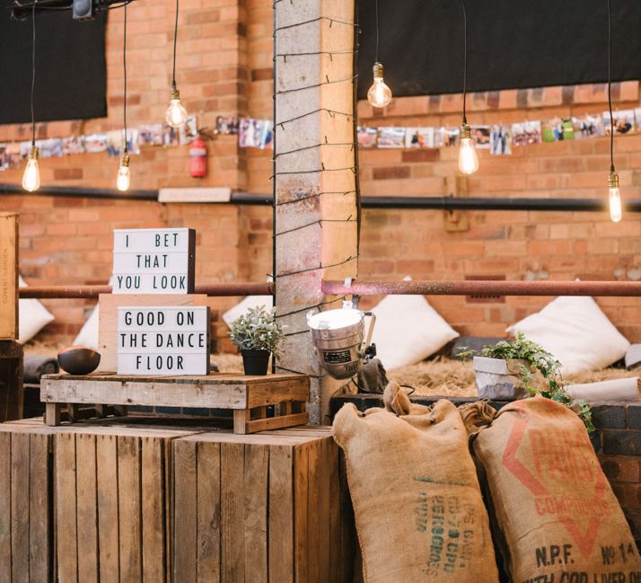 Rustic Wedding Decor | Light Box Signs