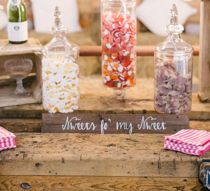 Sweet Table in Apothecary Jars