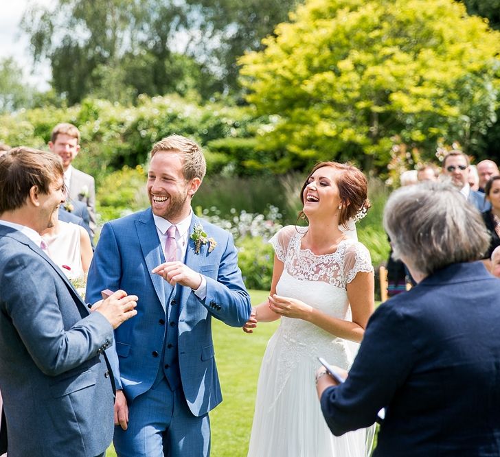 Outdoor Wedding Ceremony at Chaucer Barn, Norfolk