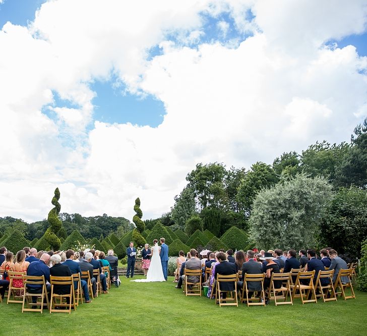 Outdoor Wedding Ceremony at Chaucer Barn, Norfolk