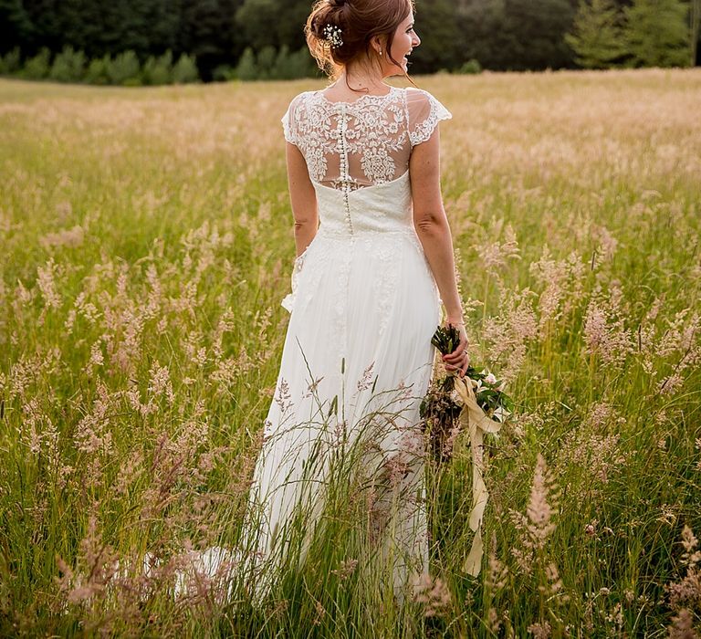 Bride in Raimon Bundo Infanta Wedding Dress