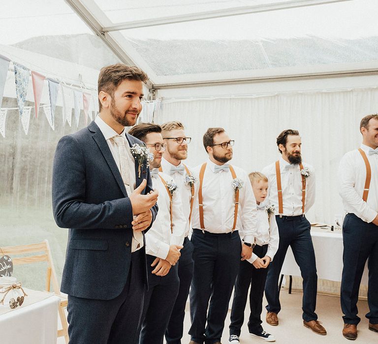 Outdoor Festival Beach Wedding at Aberdovey in Wales | Katie Ingram Photography