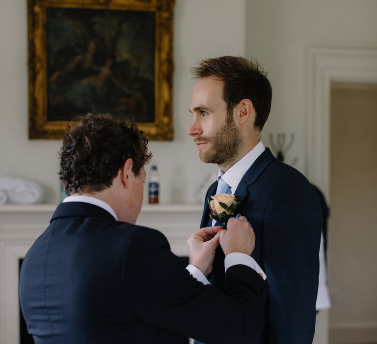 Groomsmen | Rural Wedding in a Sailcloth Tent on Stanford Hall Estate, Northamptonshire | Rebecca Goddard Photography