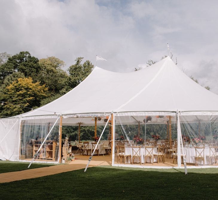 Rural Wedding in a Sailcloth Tent on Stanford Hall Estate, Northamptonshire | Rebecca Goddard Photography