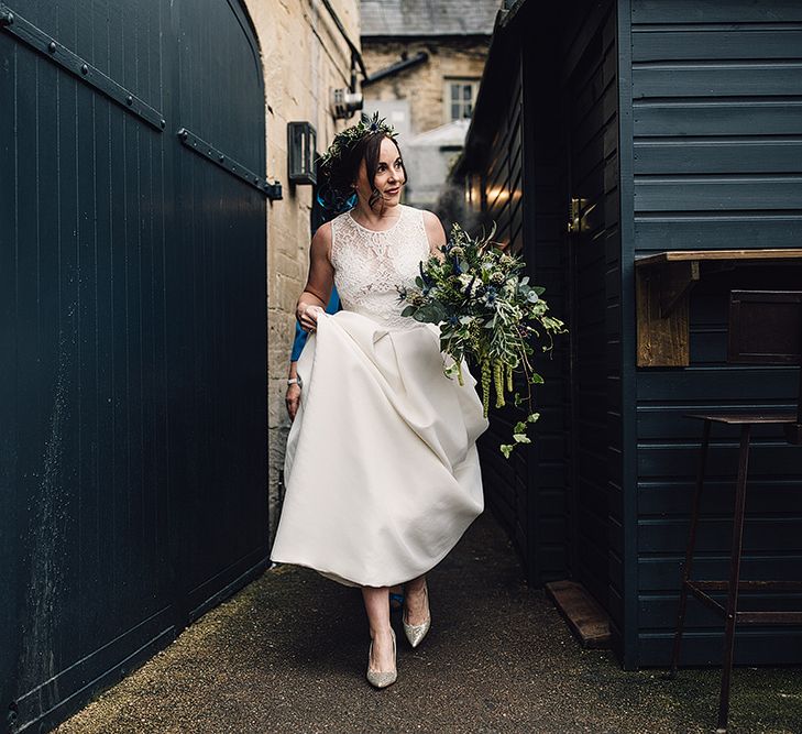 Stylish Autumnal Wedding At Stone Barn Cotwolds With Bride In Jesus Peiro