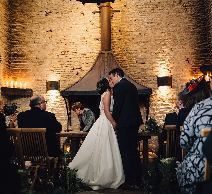 Stylish Autumnal Wedding At Stone Barn Cotwolds With Bride In Jesus Peiro