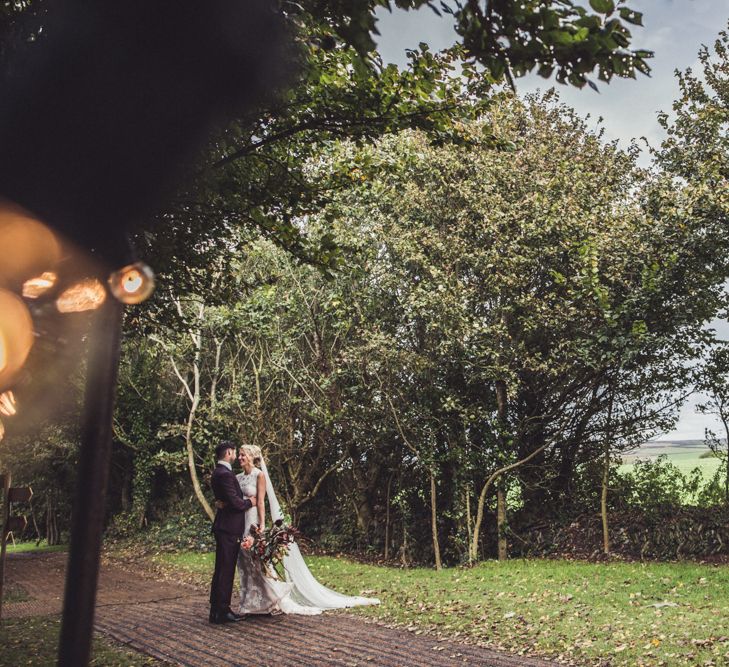 Bride & Groom Marquee Wedding Cornwall