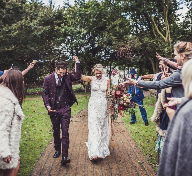 Bride & Groom Marquee Wedding In Cornwall