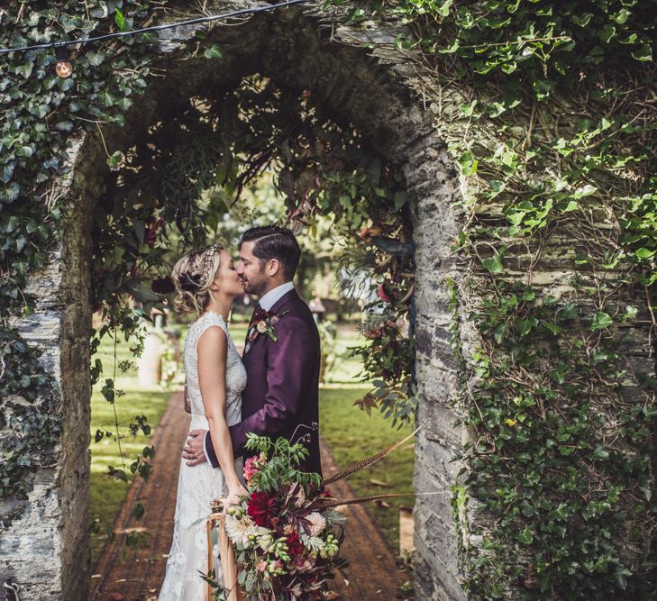 Bride & Groom Marquee Wedding Cornwall