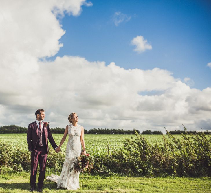 Bride & Groom Marquee Wedding Cornwall