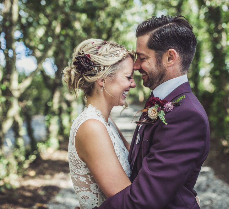 Bride & Groom Marquee Wedding Cornwall