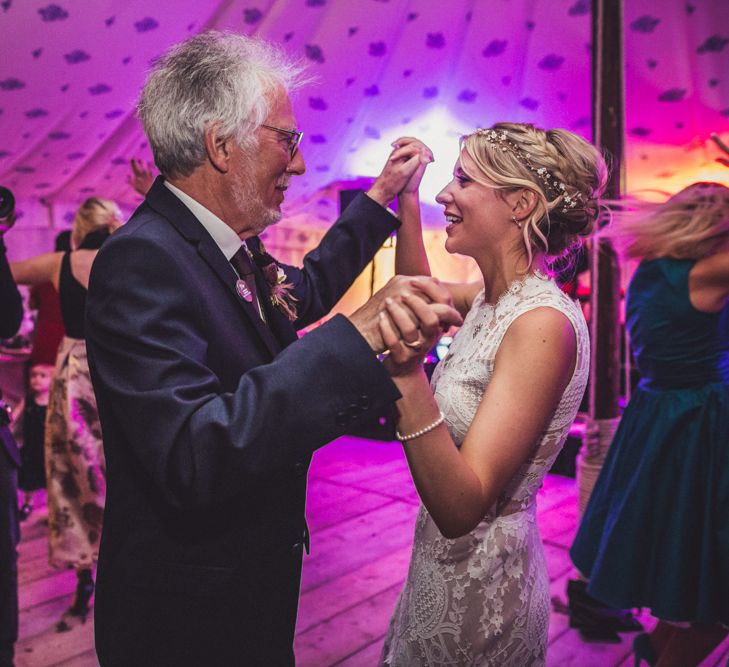 Father & Daughter Dance At Wedding