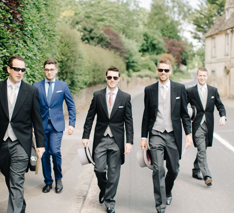 Groomsmen | Outdoor Pastel Country Garden Wedding at Barnsley House in Cirencester | M and J Photography | Motion Farm Wedding Films