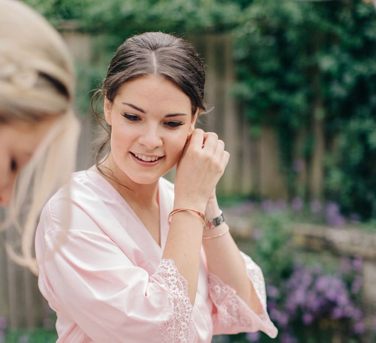 Wedding Morning Bridal Preparations | Outdoor Pastel Country Garden Wedding at Barnsley House in Cirencester | M and J Photography | Motion Farm Wedding Films