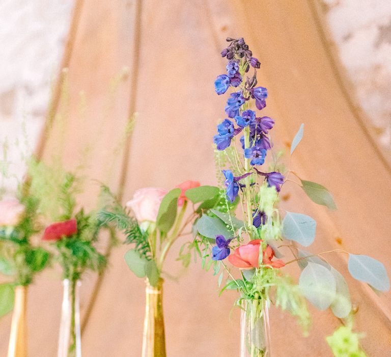 Healey Barn Winter Wedding With Bridesmaids In Navy With Bright Florals & Gold Accents With Images By Sarah Jane Ethan Photography