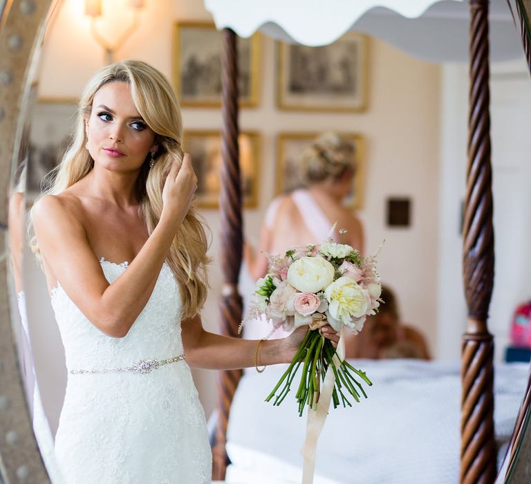 Elegant Bride in Pronovias Wedding Dress