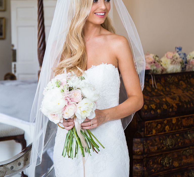 Elegant Bride in Pronovias Wedding Dress