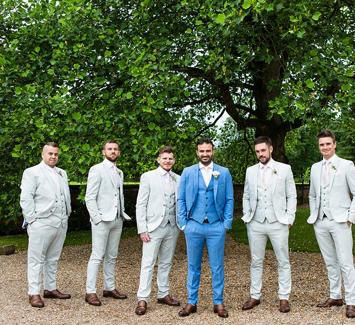 Groomsmen in Pale Next Suits