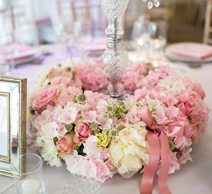 Blush Flower Arrangement Centrepiece