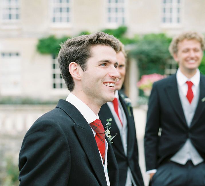 Groomsmen in Traditional Tails | A Romantic Pastel Wedding at Dauntsey Park in the Wiltshire English Countryside | Imogen Xiana Photography