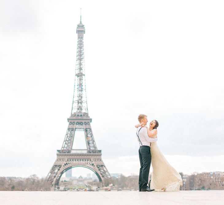 Romantic Eiffel Tower Portrait