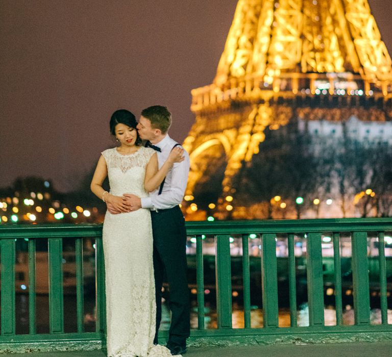 Romantic Eiffel Tower Portrait