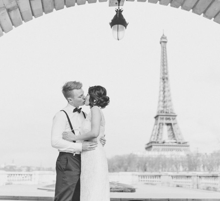 Romantic Eiffel Tower Portrait