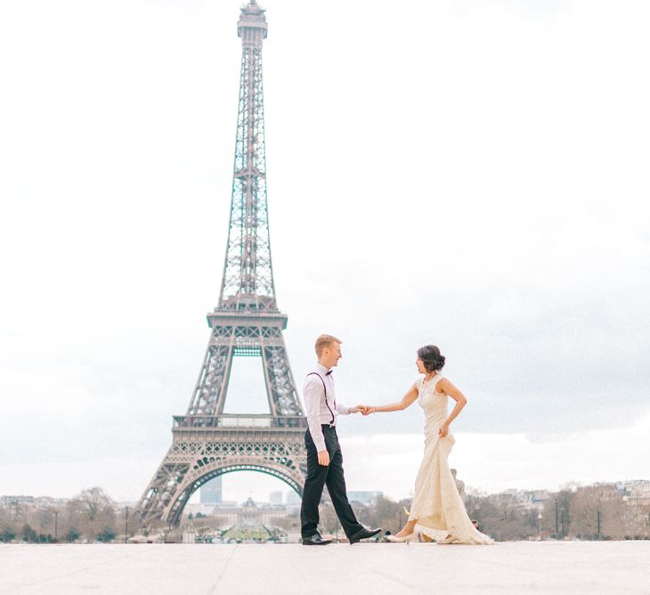 Romantic Eiffel Tower Portrait