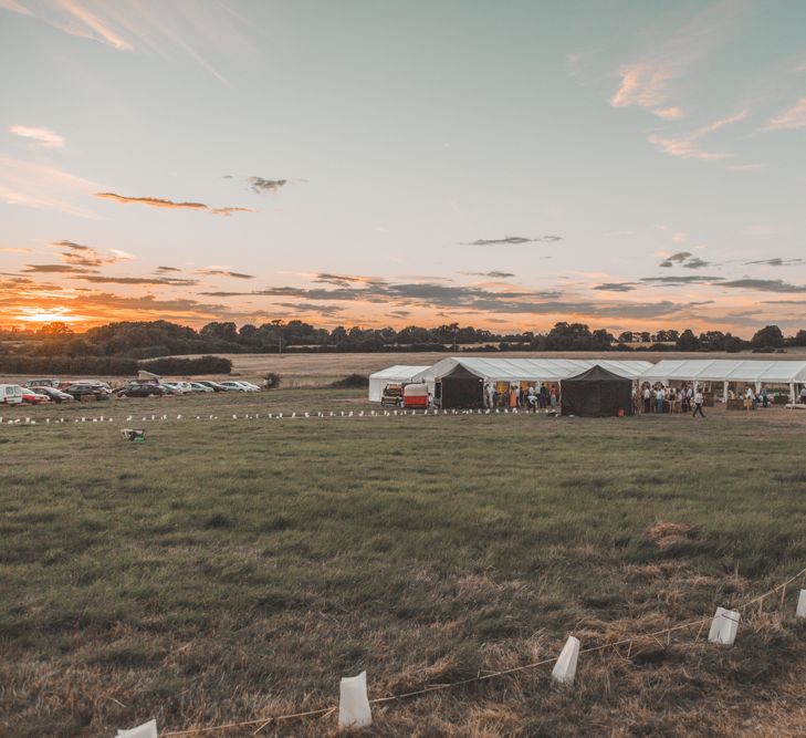 Marquee at dusk