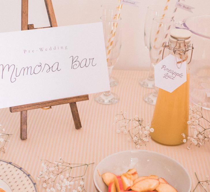 Mimosa Bar at Wedding