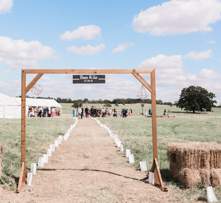 Outdoor Wedding with Marquee