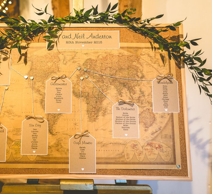 World Map Table Plan