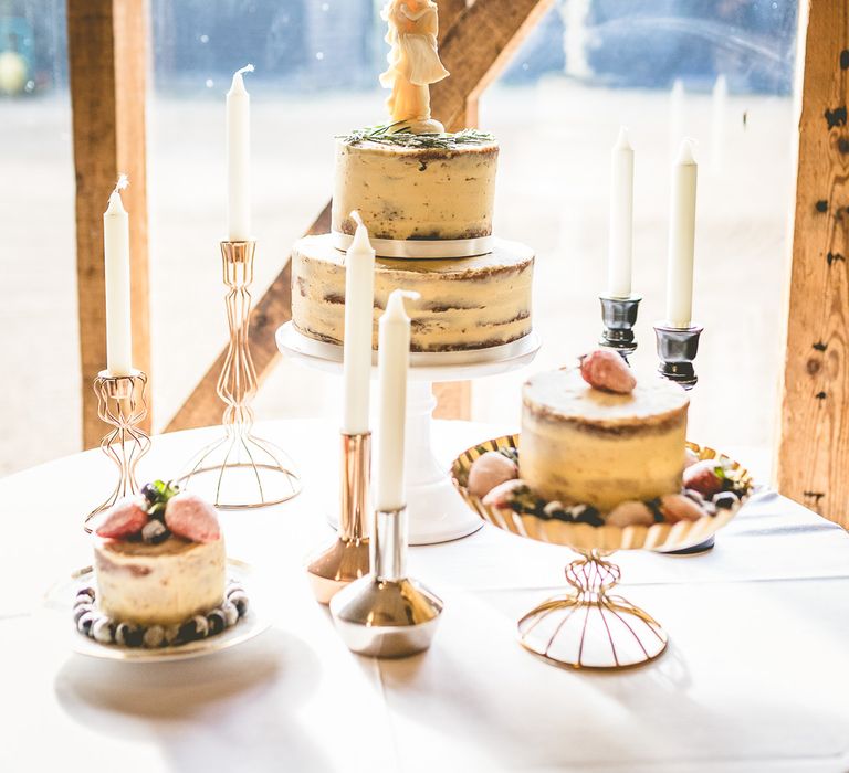 Cake Table Winter Wedding