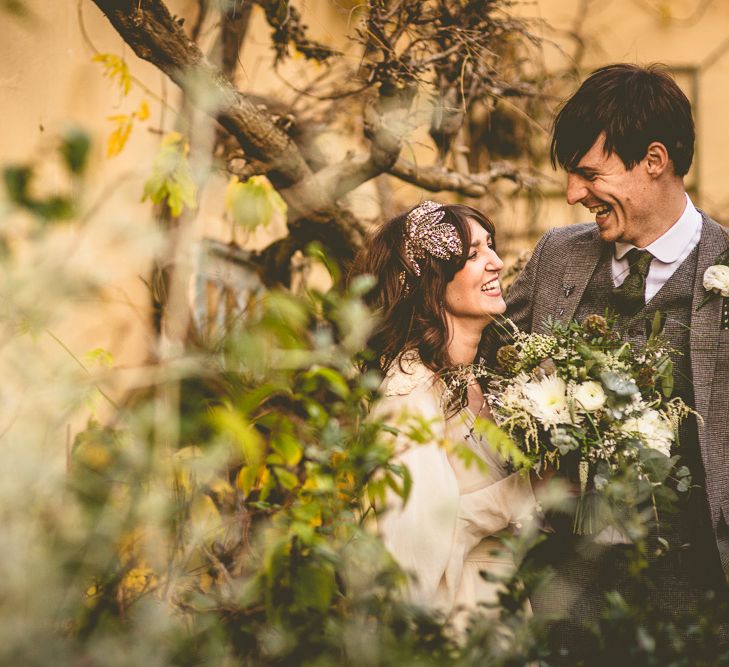 Bride & Groom Winter Light