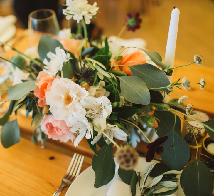 Peach & Cream Wedding Flowers