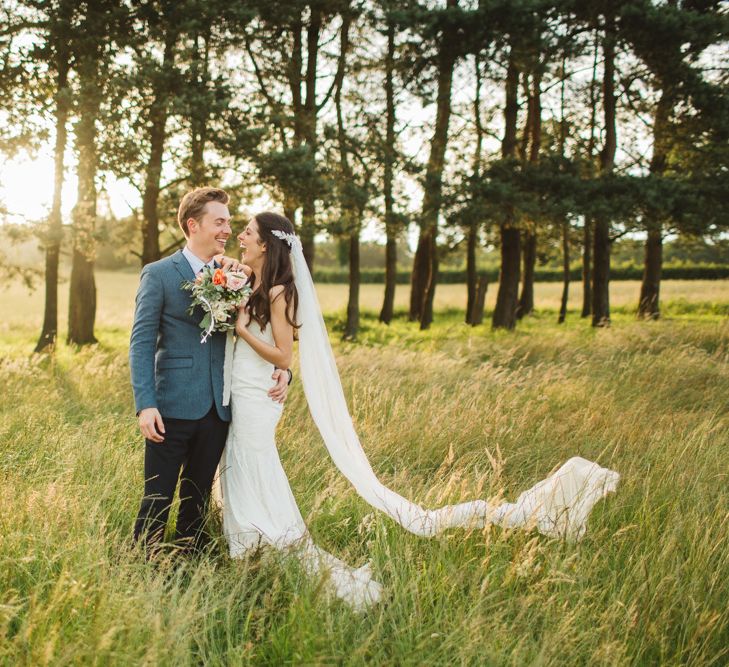 Sunset Bride & Groom Portrait