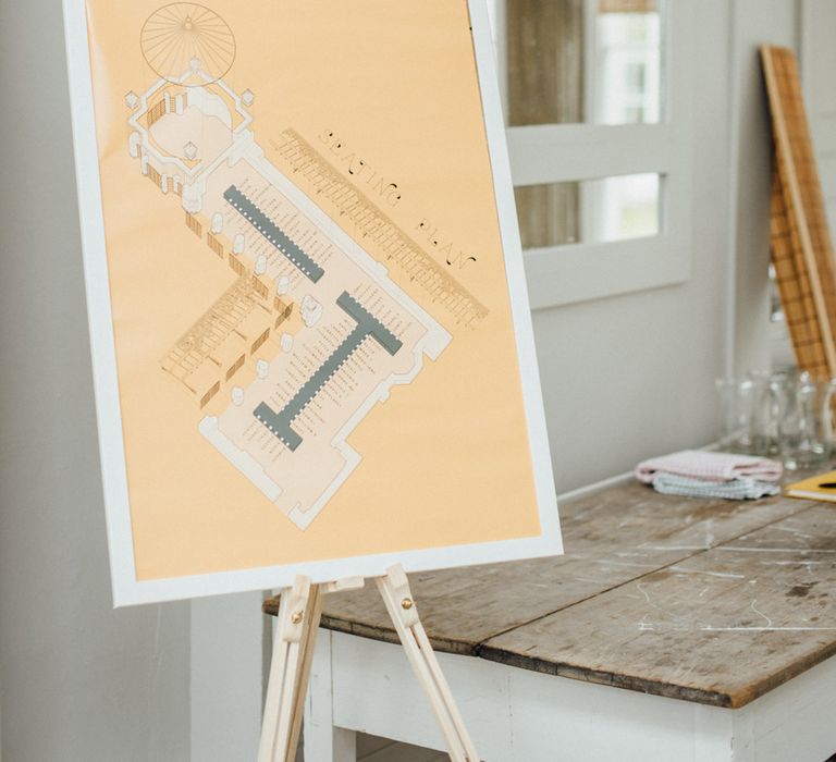 Architectural Table Plan For Wedding