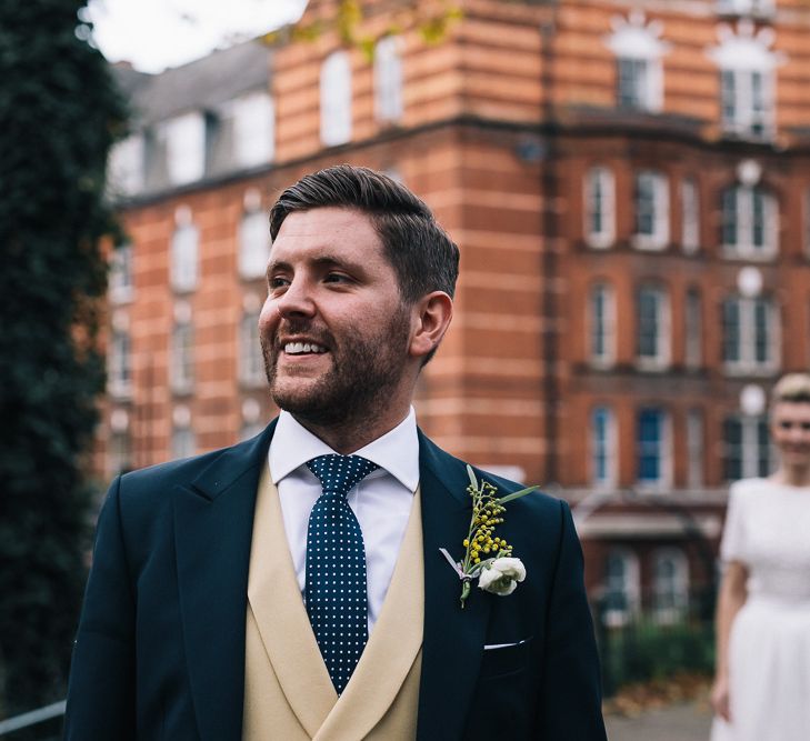 Groom In Jack Bunneys With Bespoke Waistcoat