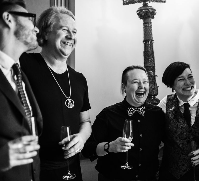 Wedding Guests | Monochrome Wedding at Syon Park London | Chris Barber Photography | Second Shooter Beatrici Photography