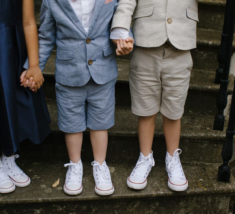 Page Boys & Flower Girl Fashion | Monochrome Wedding at Syon Park London | Chris Barber Photography | Second Shooter Beatrici Photography