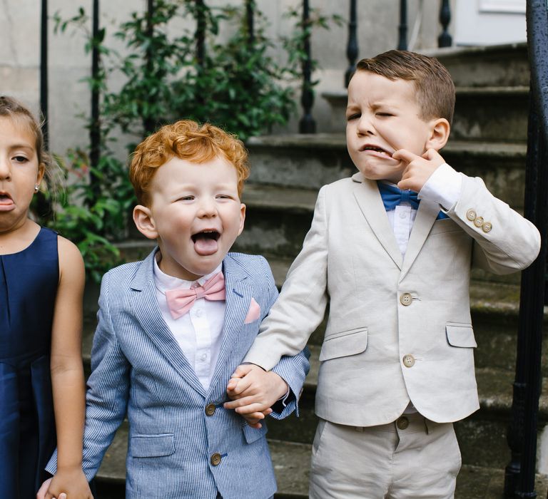 Page Boys & Flower Girl | Monochrome Wedding at Syon Park London | Chris Barber Photography | Second Shooter Beatrici Photography