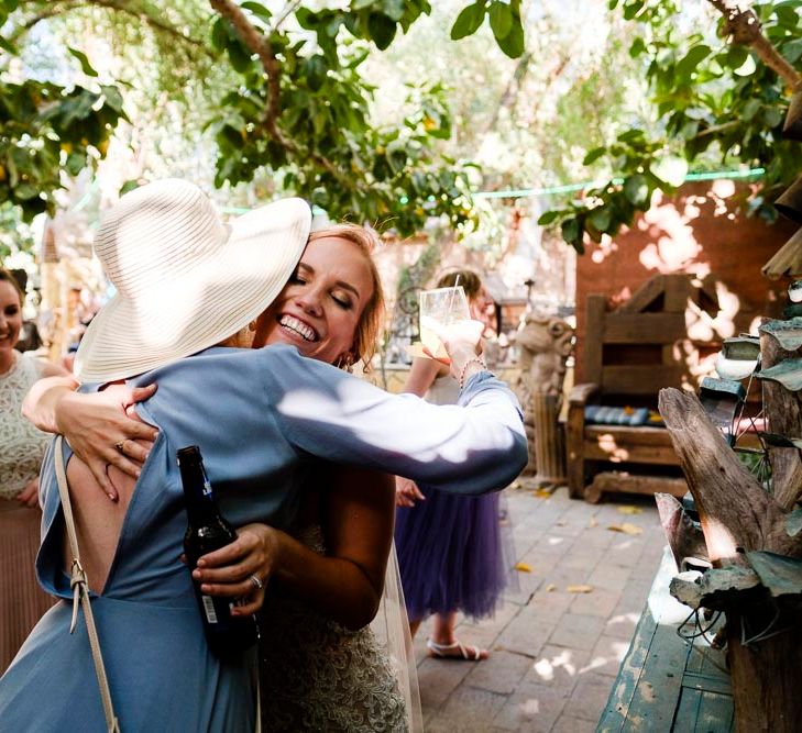 Hugs | Outdoor Ceremony at Boojum Tree in Phoenix, Arizona | Lee Meek Photography