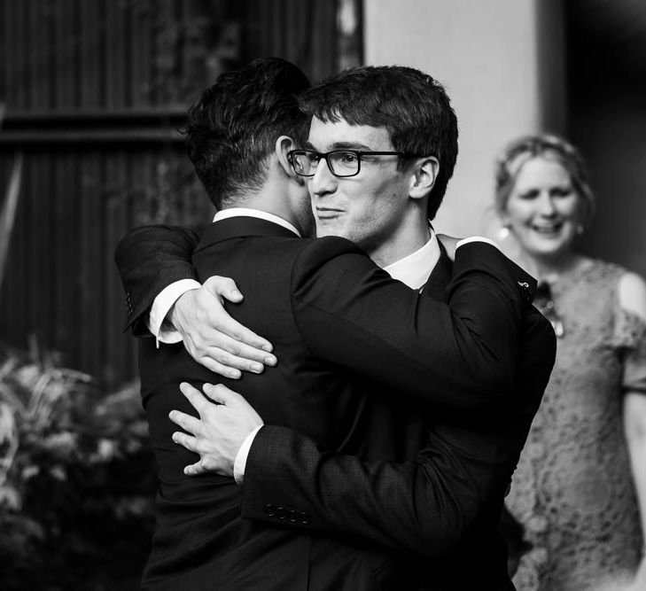 Hugs | Outdoor Ceremony at Boojum Tree in Phoenix, Arizona | Lee Meek Photography