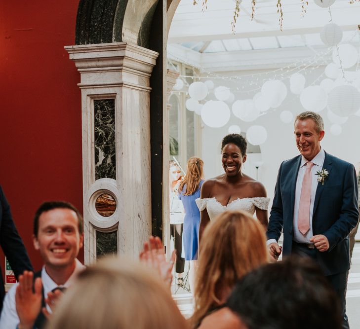 Hampton Court House Wedding With Pastel Flowers & White Hanging Lanterns With Children's Entertainment & Images From Joanna Nicole Photography