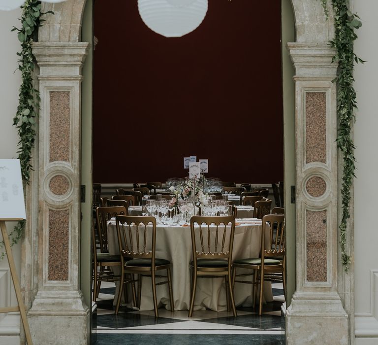 Hampton Court House Wedding With Pastel Flowers & White Hanging Lanterns With Children's Entertainment & Images From Joanna Nicole Photography