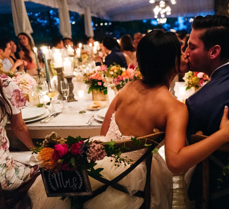 Bride & Groom Kiss | Stefano Santucci Studio Photography | Second Shooter Giuseppe Marano | Gattotigre Films