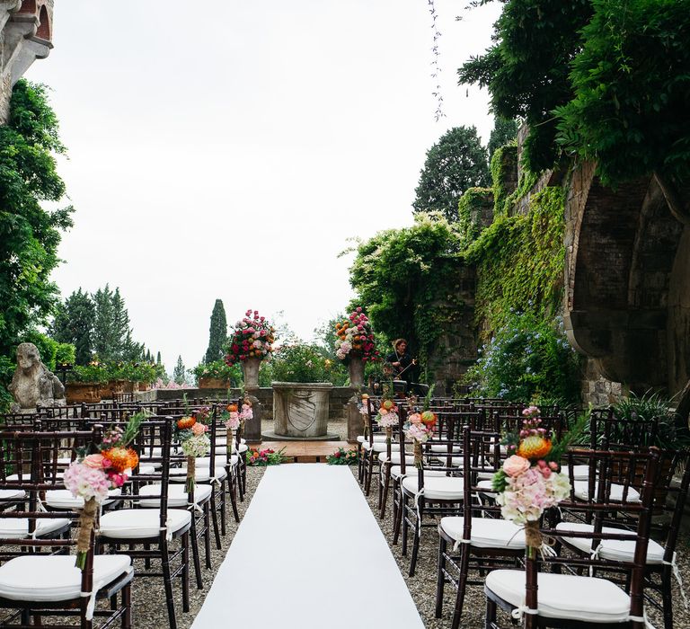 Outdoor Aisle & Altar Style | Stefano Santucci Studio Photography | Second Shooter Giuseppe Marano | Gattotigre Films