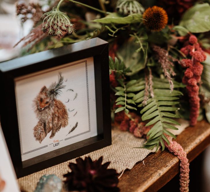 Antler and Skull Decorations | Farmhouse at Redcoats | Green Antlers Photography